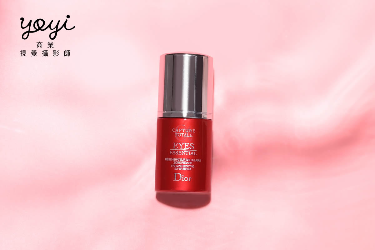 美妝保養品攝影｜紅色機能乳霜罐與粉色質感紋理美感攝影 7