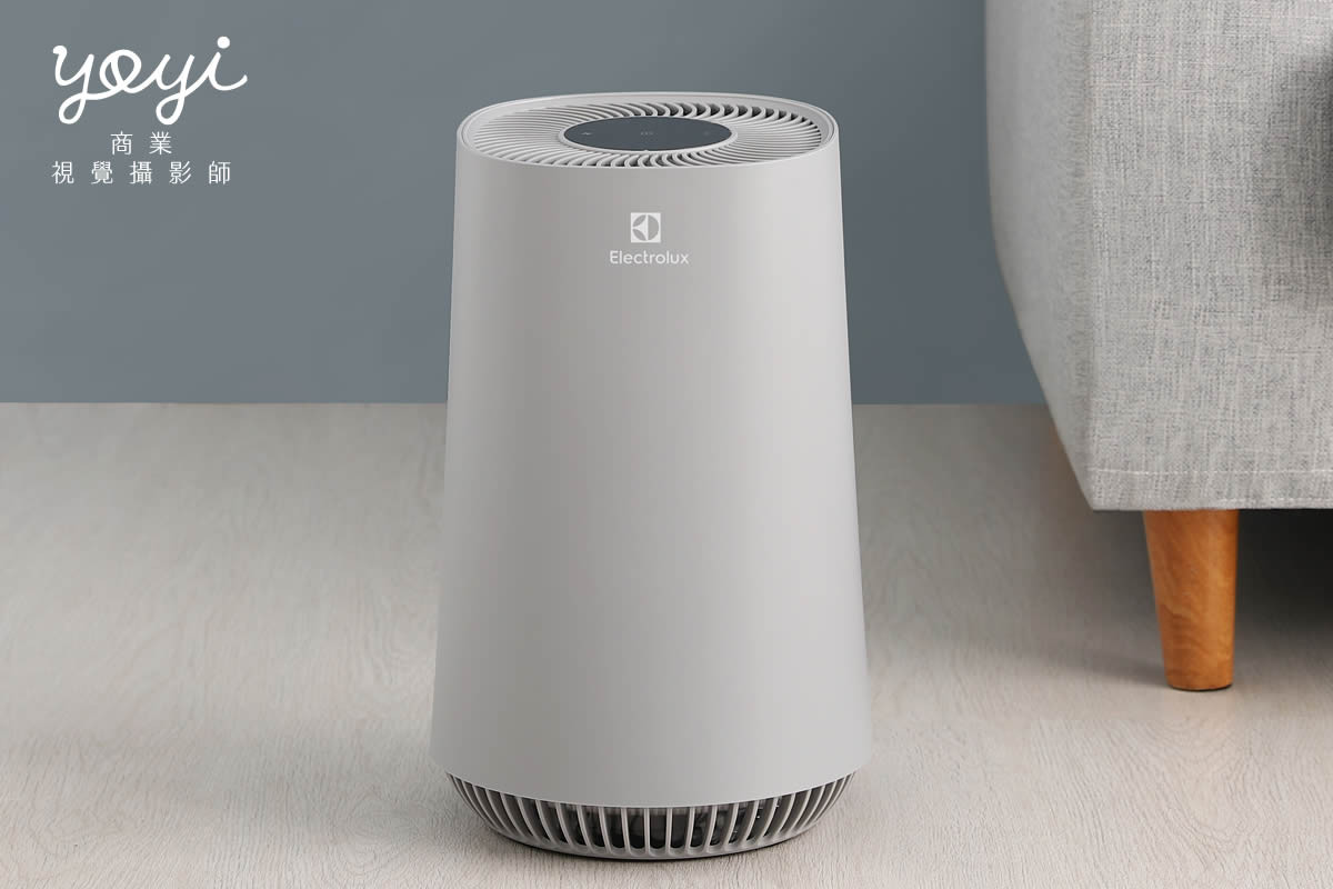 家電攝影與情境拍攝 - 寵物家電、廚房烤箱與清淨機實例 | 優奕數位 59 北歐風空氣清淨機攝影,極簡居家美學與家電情境照