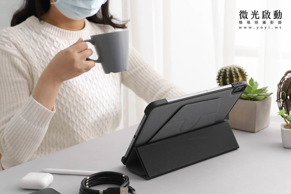 3C配件攝影｜iPad筆記型電腦保護套美感桌搭情境攝影｜京普威爾 27