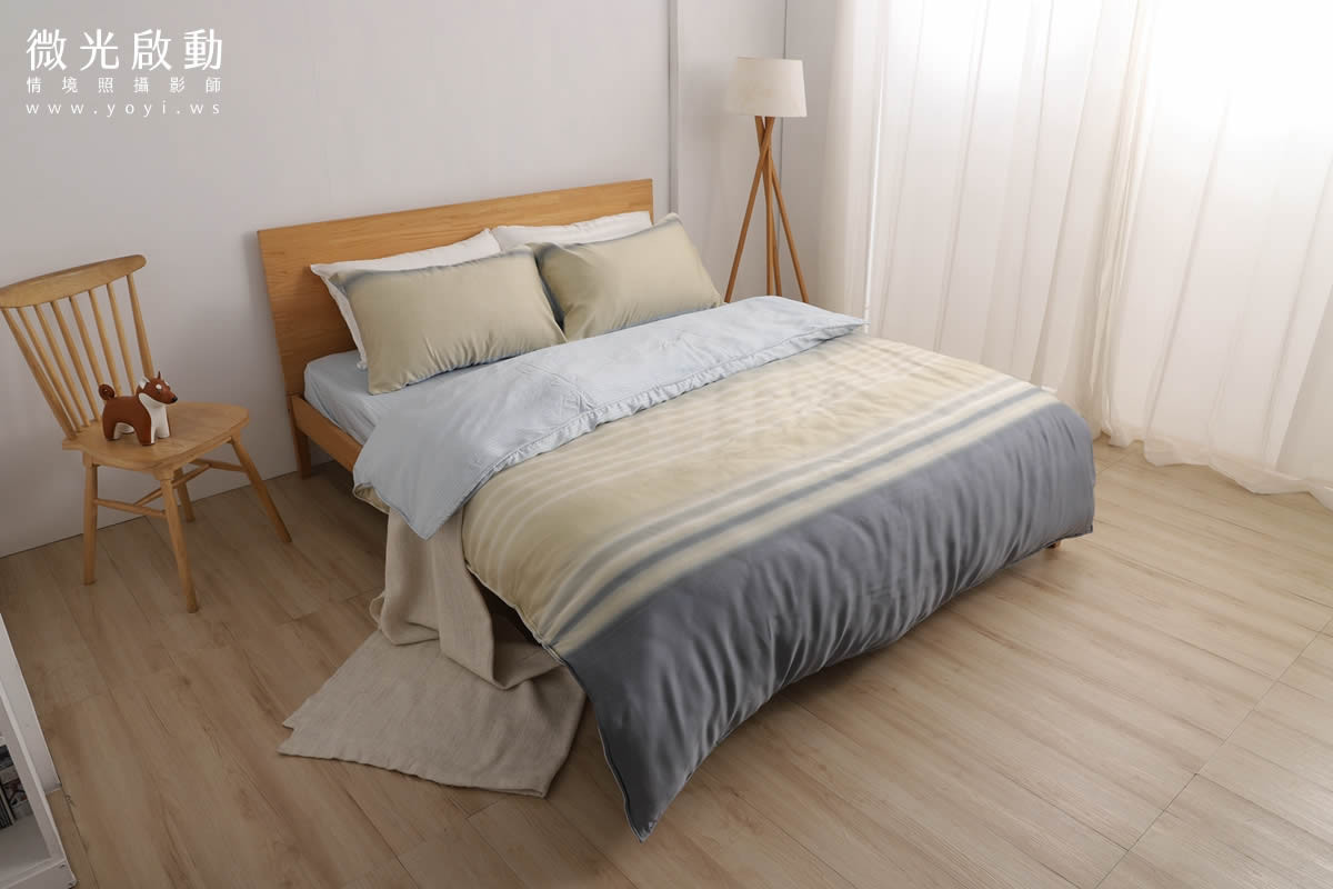 寢具商品攝影｜粉色系碎花圖騰雙人床包組居家風格攝影 23