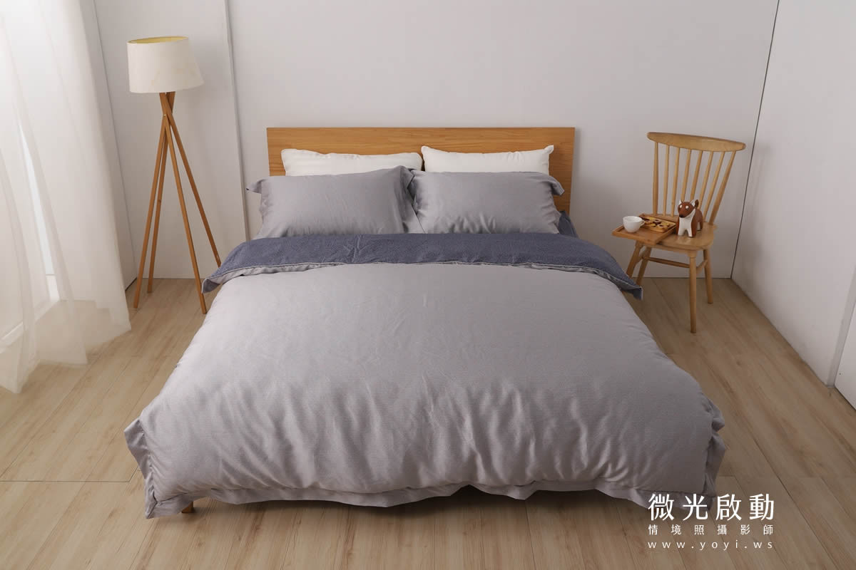 寢具商品攝影｜粉色系碎花圖騰雙人床包組居家風格攝影 33