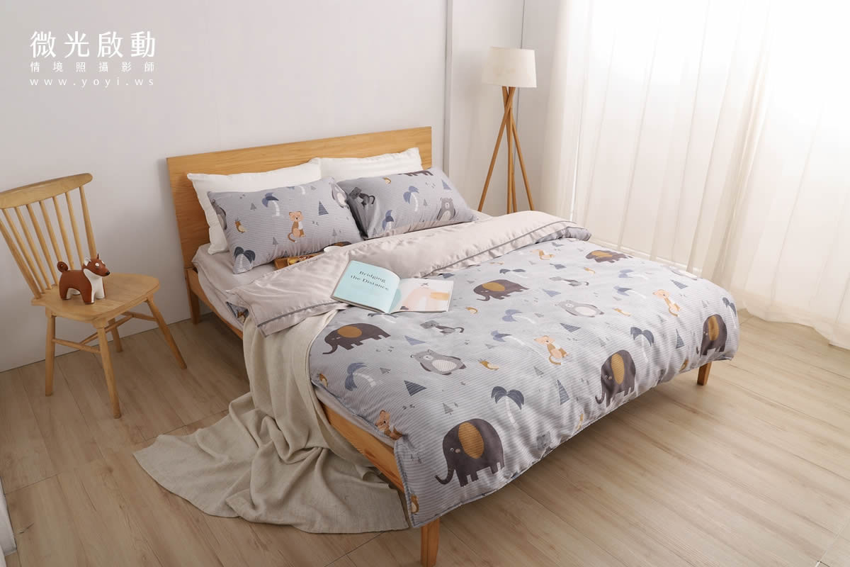 寢具商品攝影｜粉色系碎花圖騰雙人床包組居家風格攝影 51