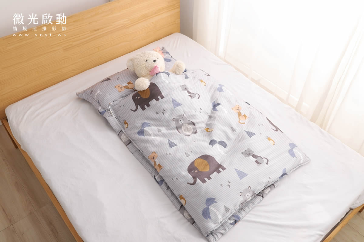 寢具商品攝影｜粉色系碎花圖騰雙人床包組居家風格攝影 57