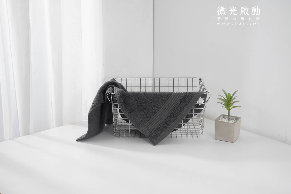 毛巾商品攝影｜純白極簡質感浴巾與生活美學情境攝影｜星紅 13