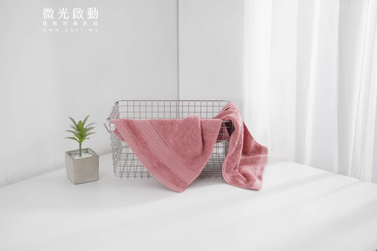 毛巾商品攝影｜純白極簡質感浴巾與生活美學情境攝影｜星紅 15