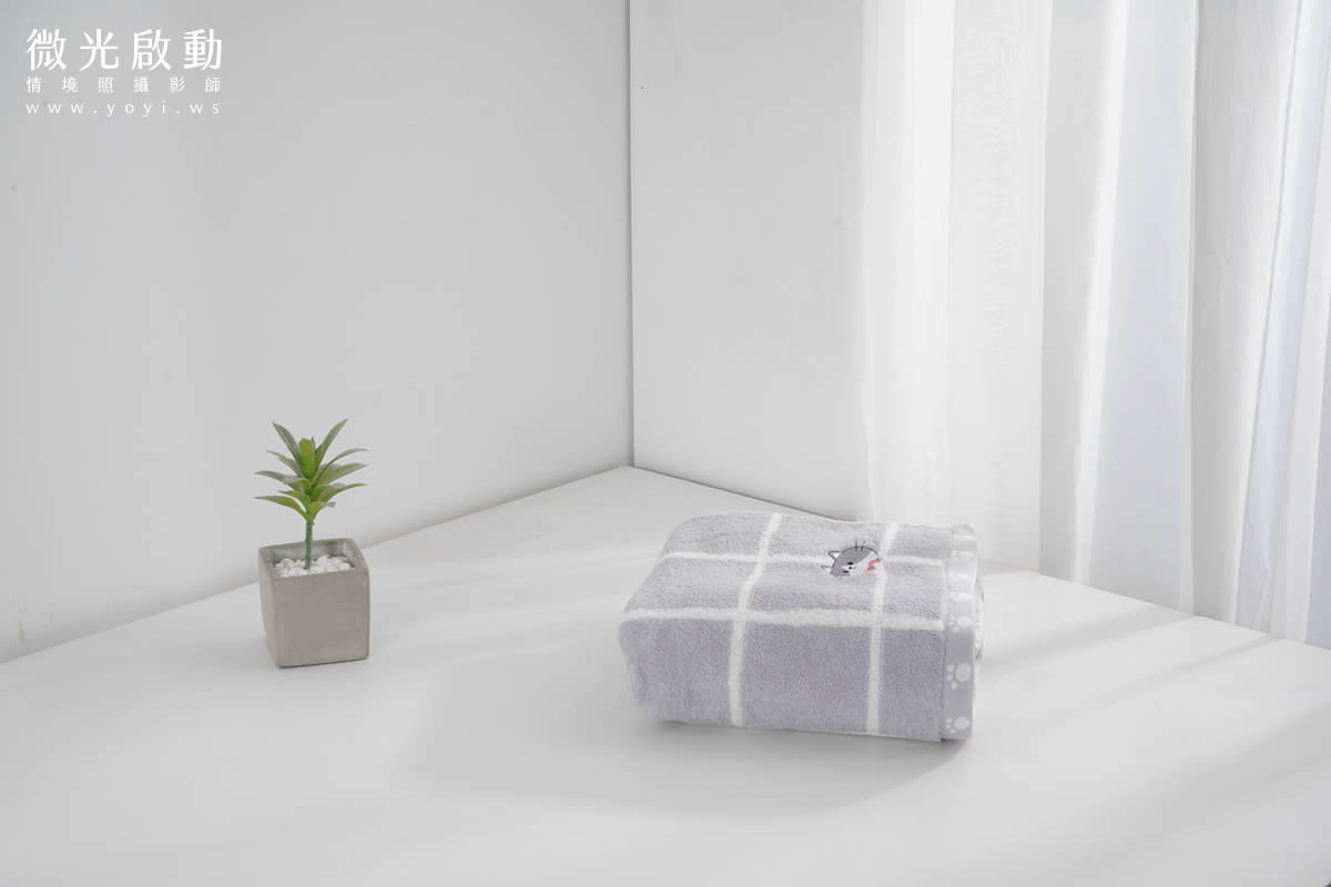毛巾商品攝影｜純白極簡質感浴巾與生活美學情境攝影｜星紅 19