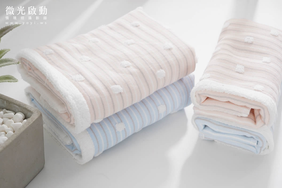 毛巾商品攝影｜純白極簡質感浴巾與生活美學情境攝影｜星紅 21