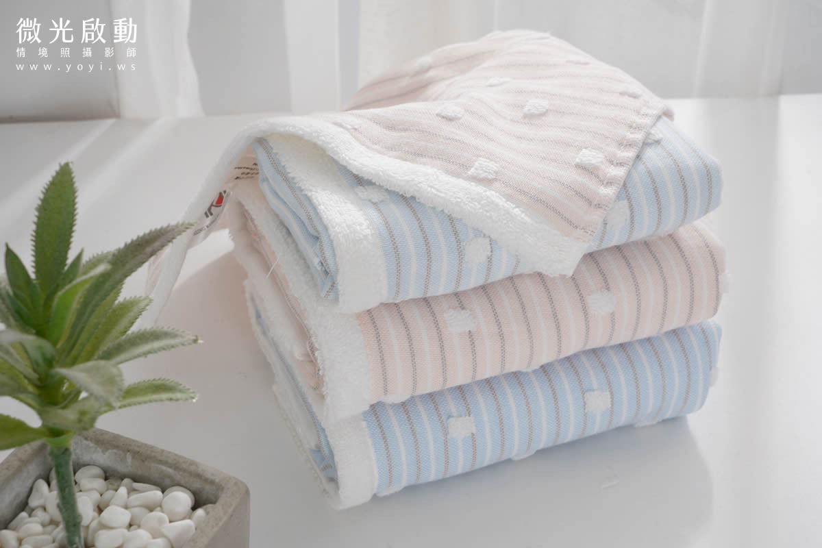 毛巾商品攝影｜純白極簡質感浴巾與生活美學情境攝影｜星紅 23