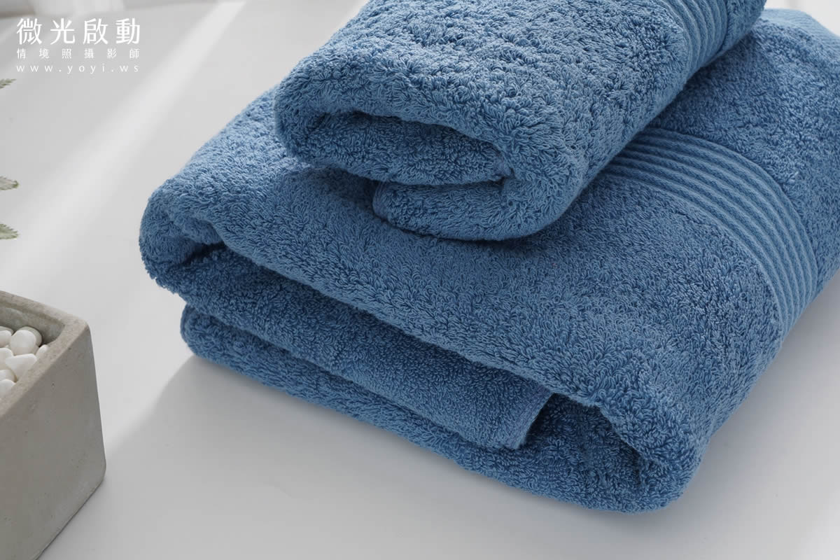 毛巾商品攝影｜純白極簡質感浴巾與生活美學情境攝影｜星紅 25