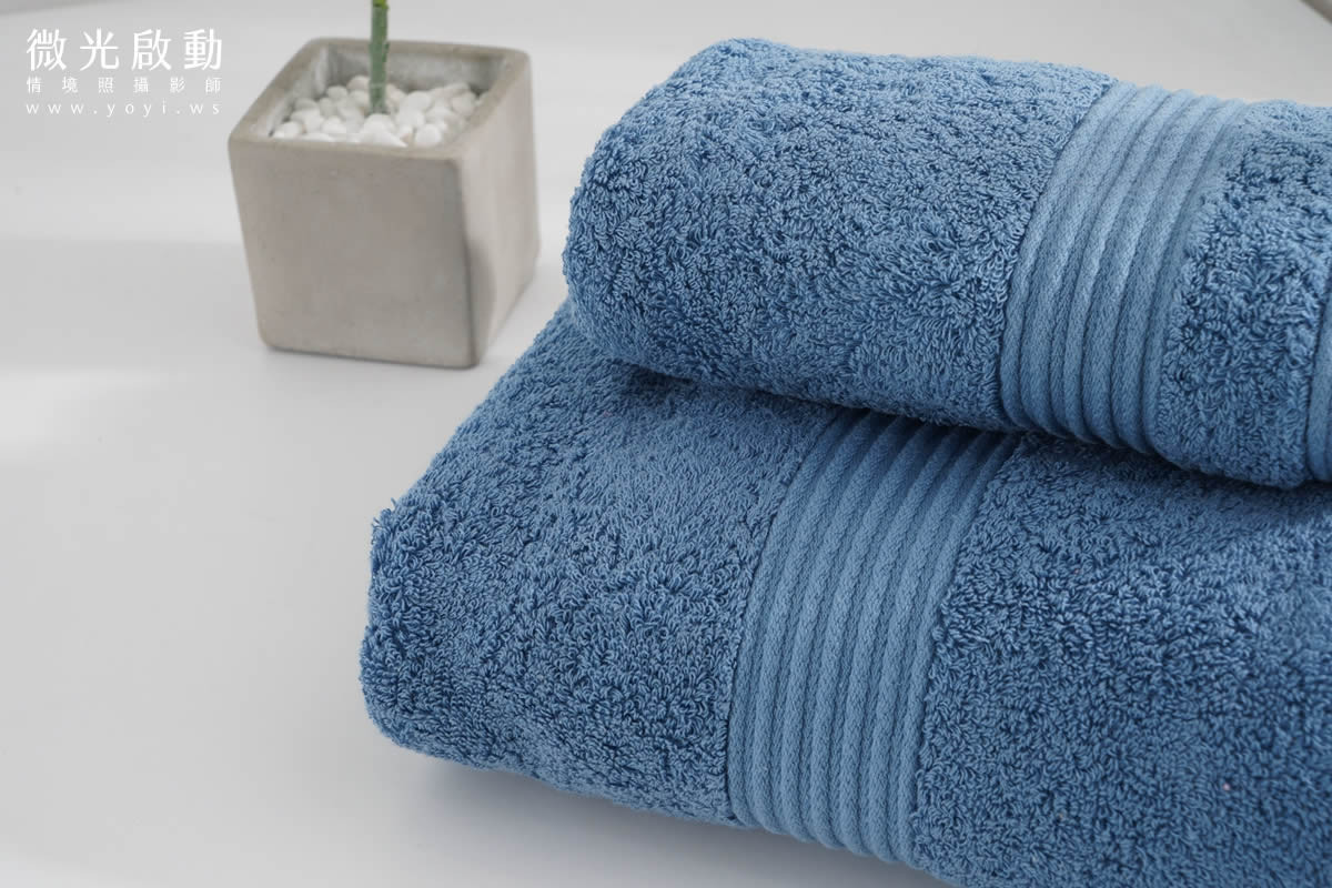 毛巾商品攝影｜純白極簡質感浴巾與生活美學情境攝影｜星紅 27