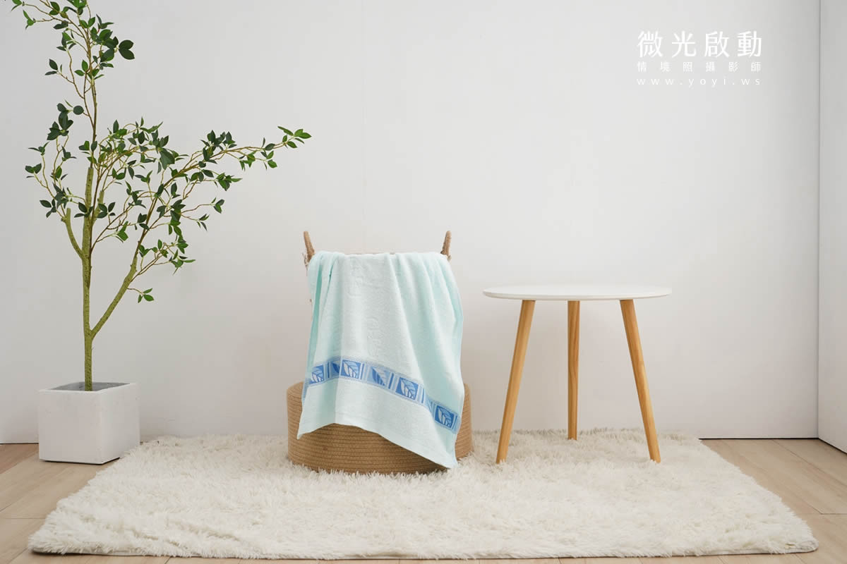 毛巾商品攝影｜純白極簡質感浴巾與生活美學情境攝影｜星紅 41