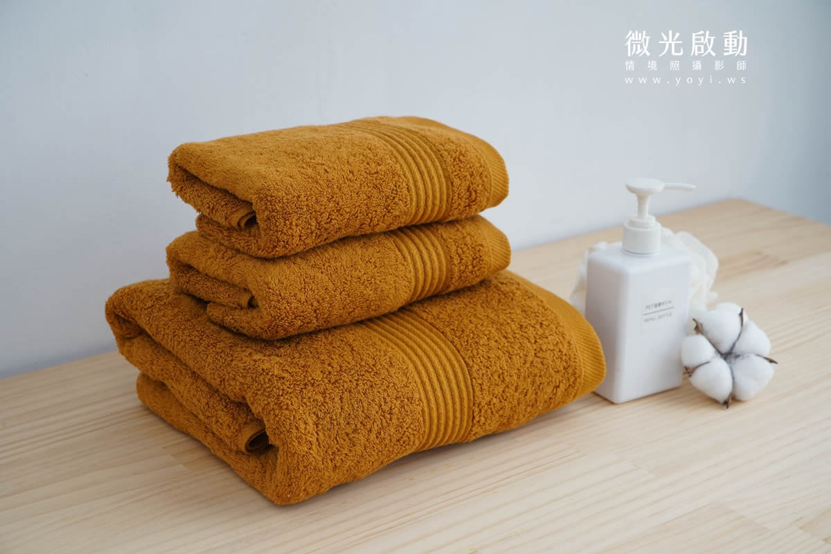 毛巾商品攝影｜純白極簡質感浴巾與生活美學情境攝影｜星紅 57