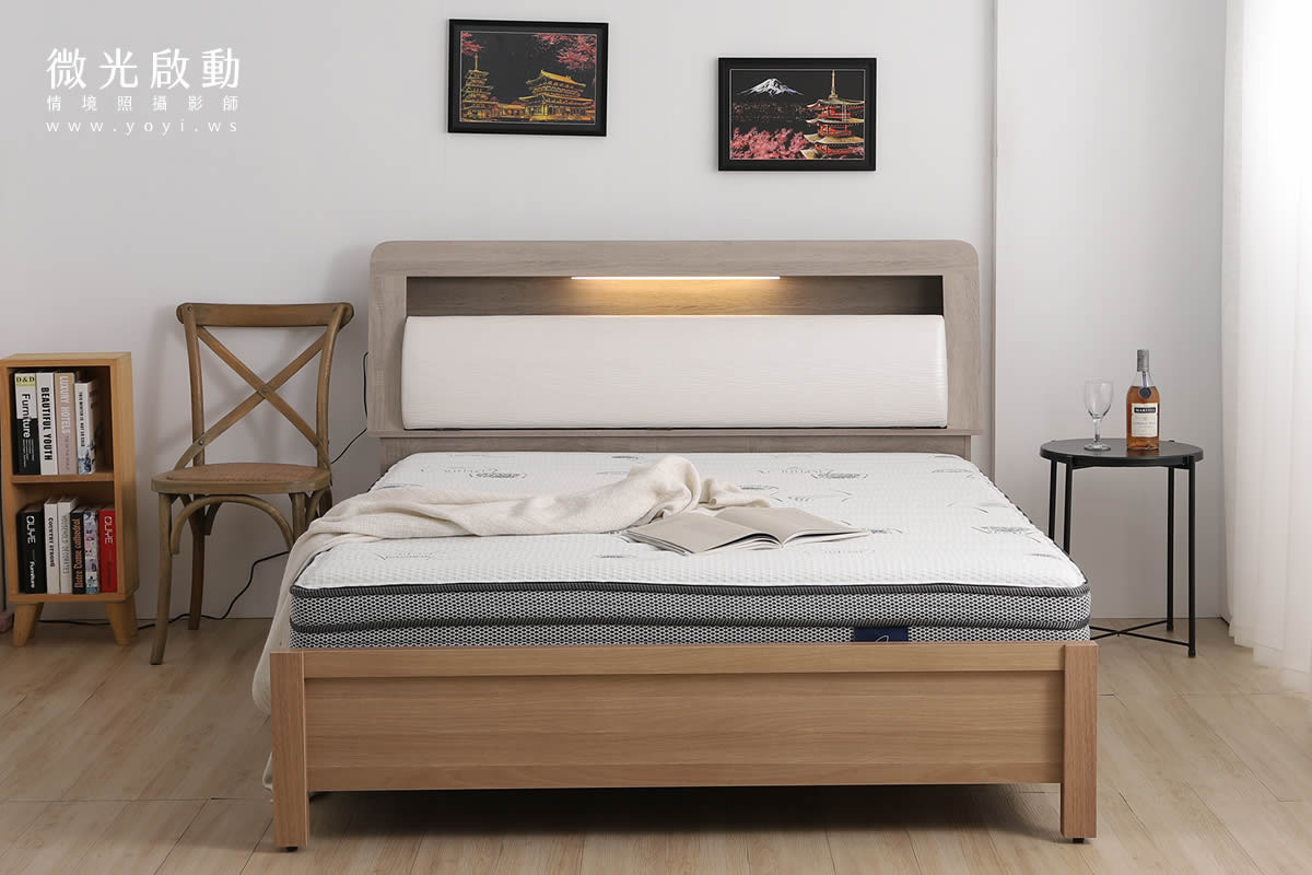 家具商品攝影｜多功能收納型床架與床墊機能展現情境攝影｜樂盟寶 9