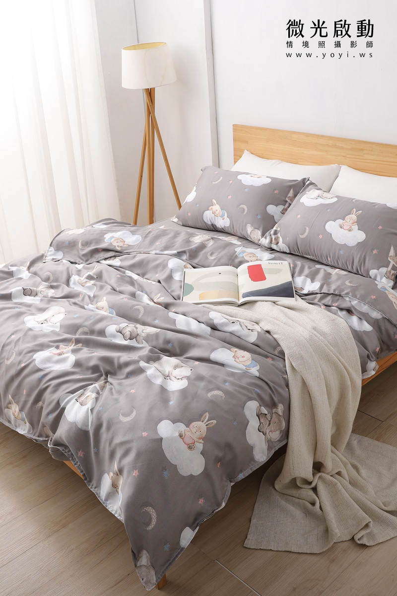 寢具商品攝影｜愛利斯大地色系碎花雙人床包情境攝影｜愛利斯 35