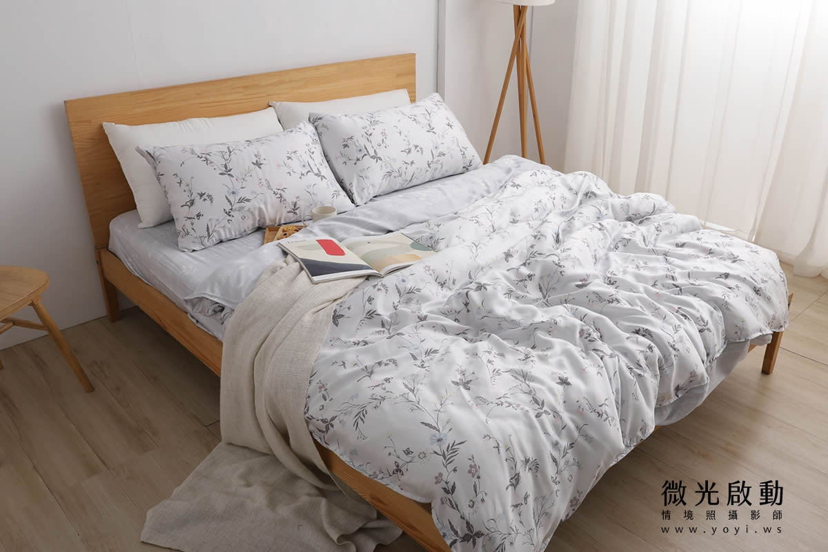 寢具商品攝影｜愛利斯大地色系碎花雙人床包情境攝影｜愛利斯 39