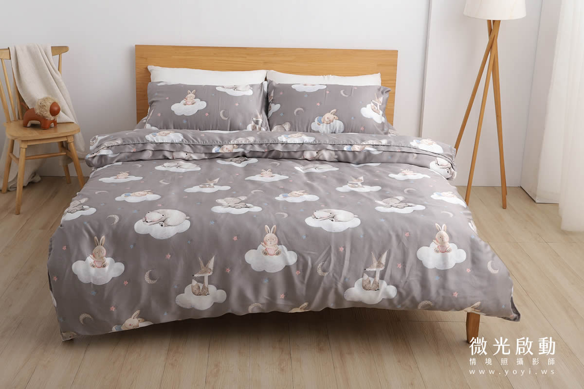 寢具商品攝影｜愛利斯大地色系碎花雙人床包情境攝影｜愛利斯 49