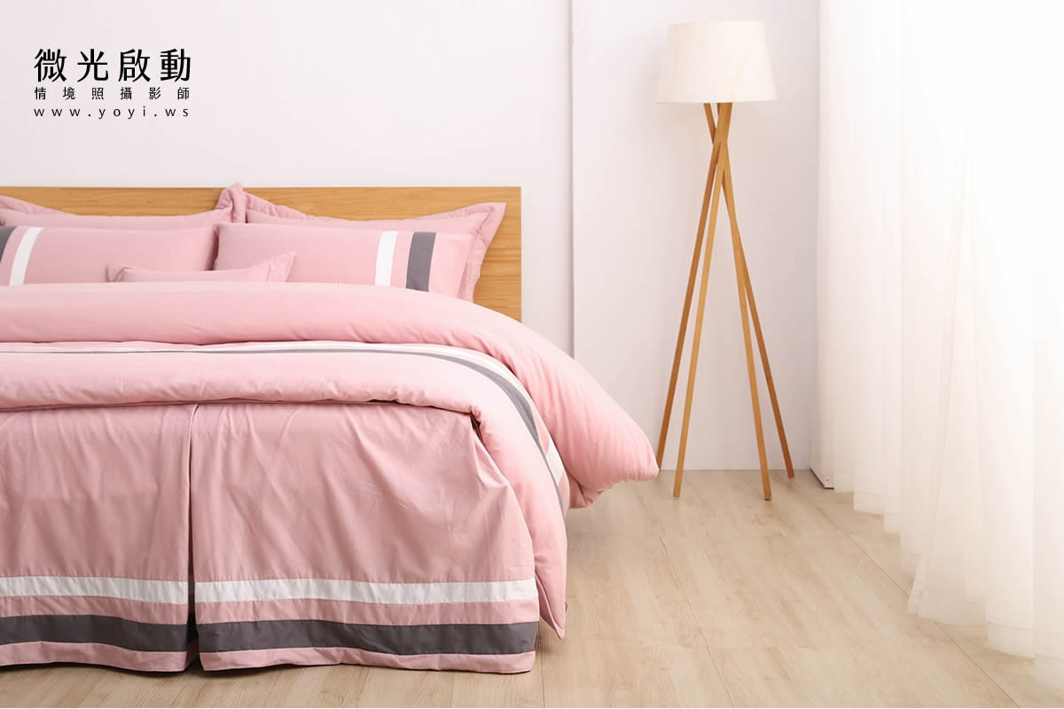 寢具商品攝影｜蘿庭典雅條紋雙人床包組居家風格攝影｜蘿庭 15