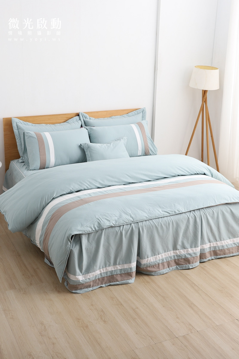 寢具商品攝影｜蘿庭典雅條紋雙人床包組居家風格攝影｜蘿庭 19
