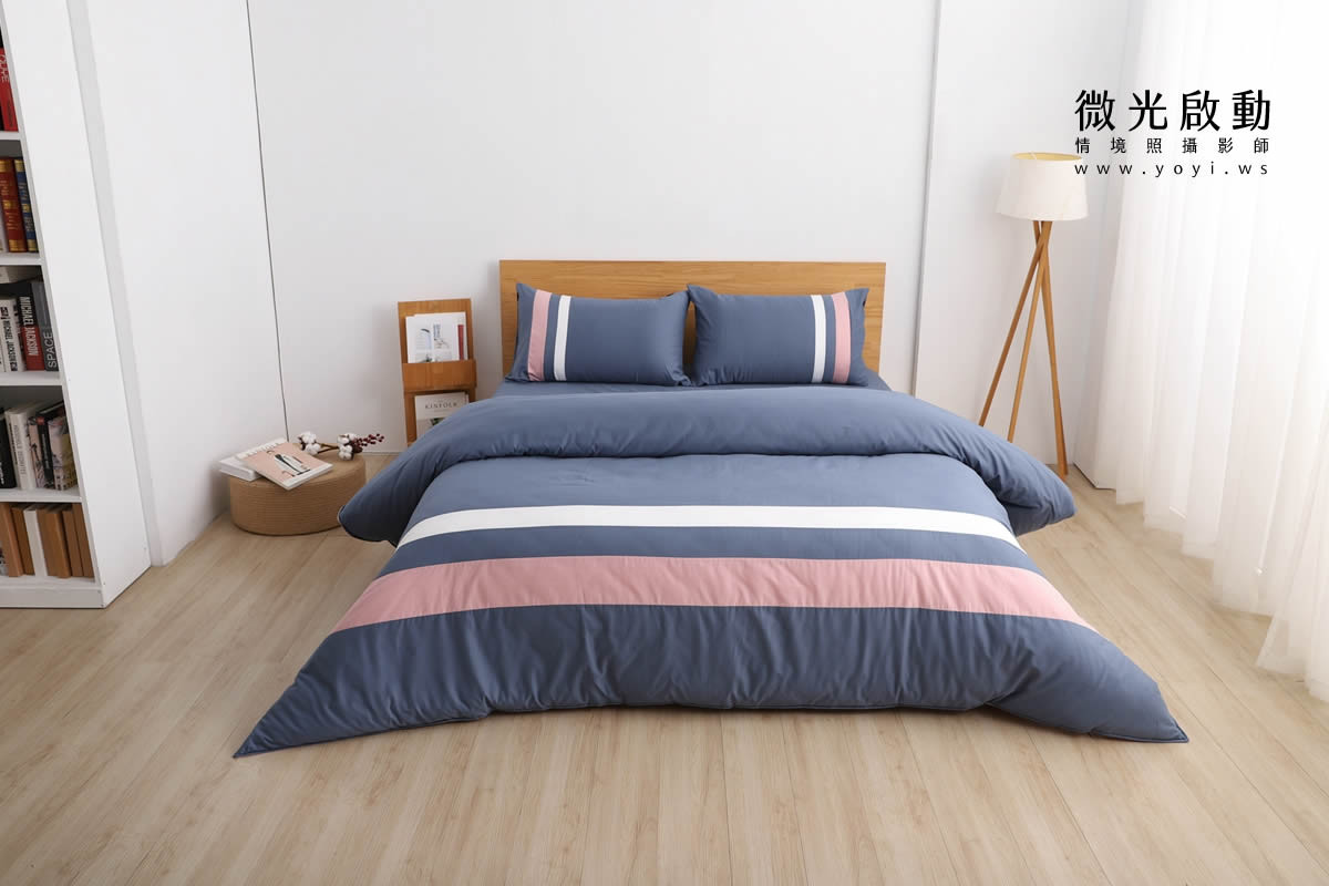 寢具商品攝影｜蘿庭典雅條紋雙人床包組居家風格攝影｜蘿庭 29