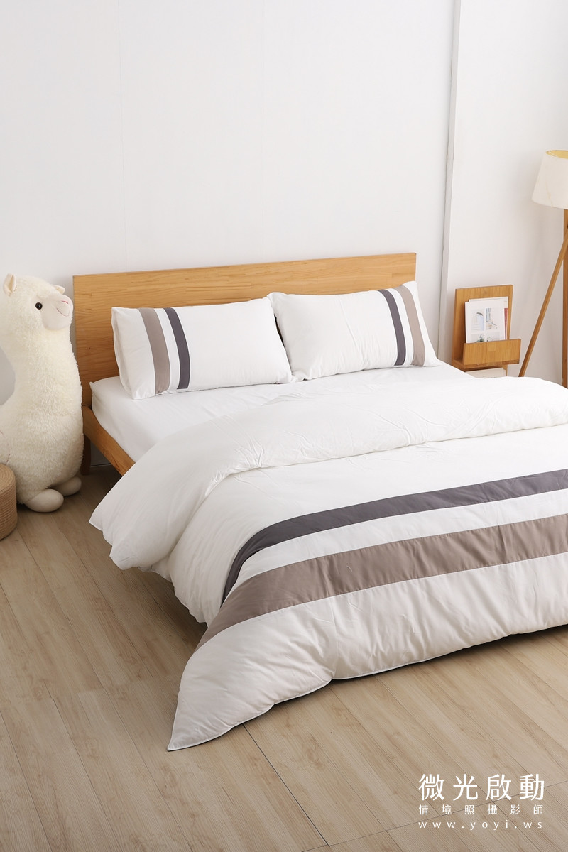 寢具商品攝影｜蘿庭典雅條紋雙人床包組居家風格攝影｜蘿庭 49