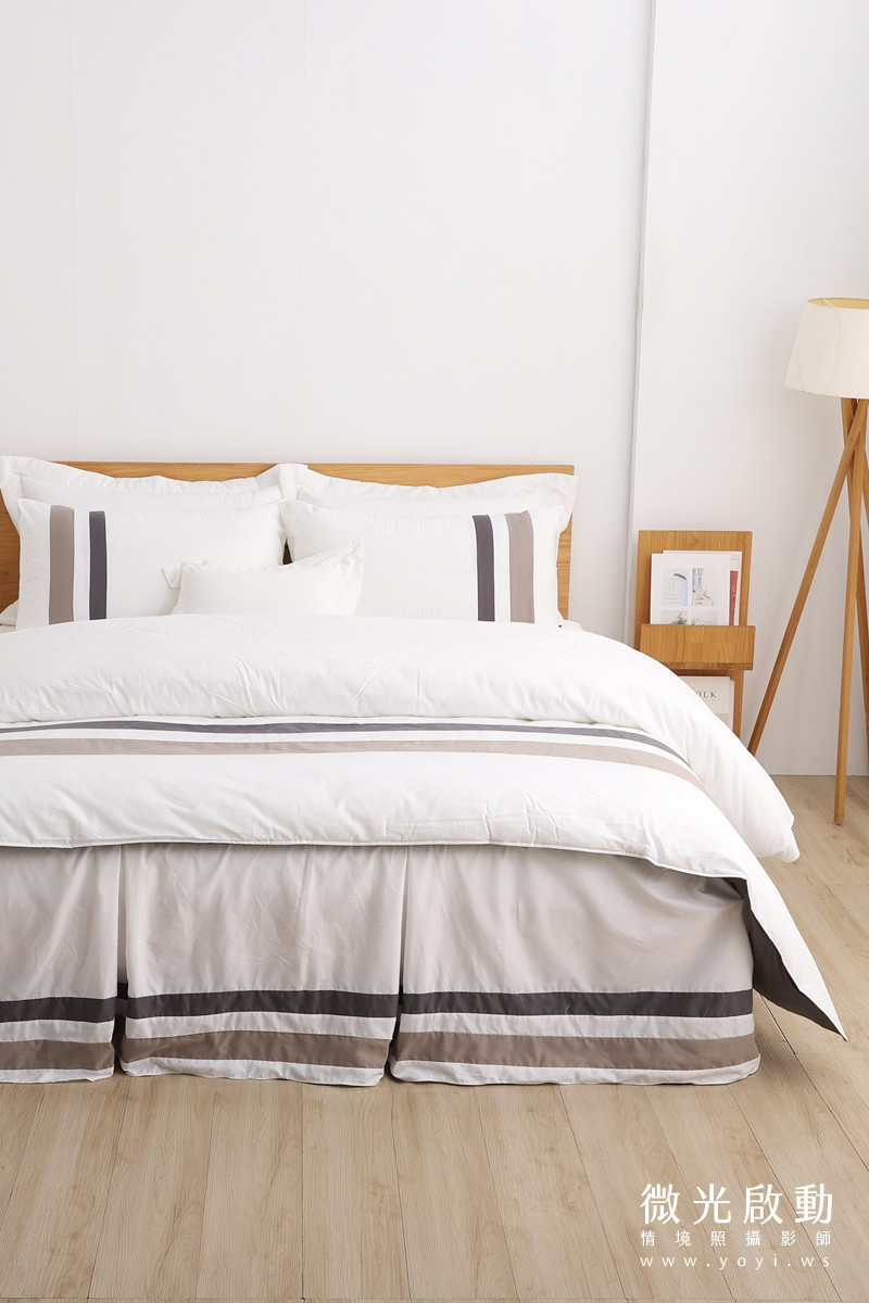 寢具商品攝影｜蘿庭典雅條紋雙人床包組居家風格攝影｜蘿庭 53