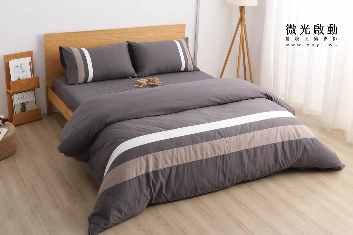 寢具商品攝影｜蘿庭典雅條紋雙人床包組居家風格攝影｜蘿庭 63