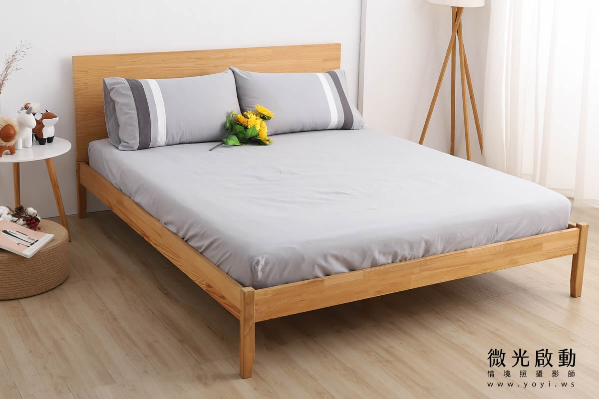 寢具商品攝影｜蘿庭典雅條紋雙人床包組居家風格攝影｜蘿庭 77