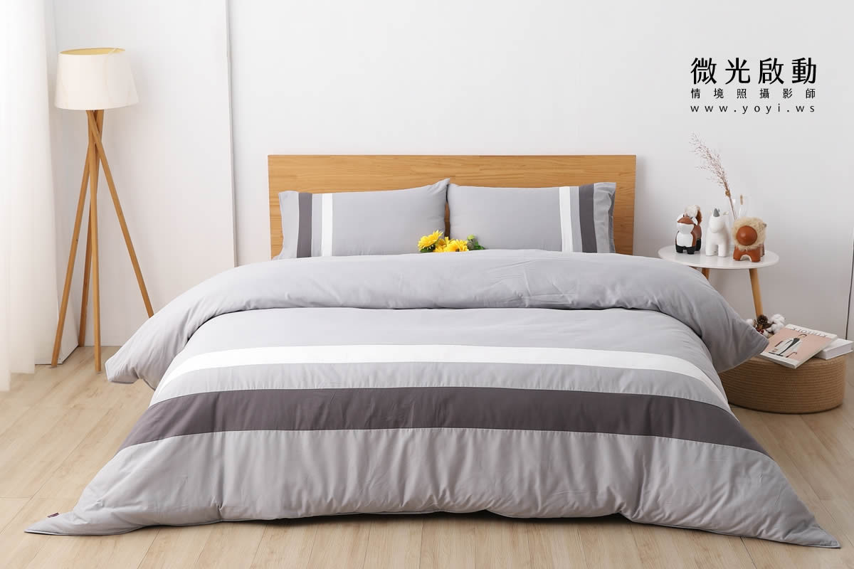 寢具商品攝影｜蘿庭典雅條紋雙人床包組居家風格攝影｜蘿庭 81