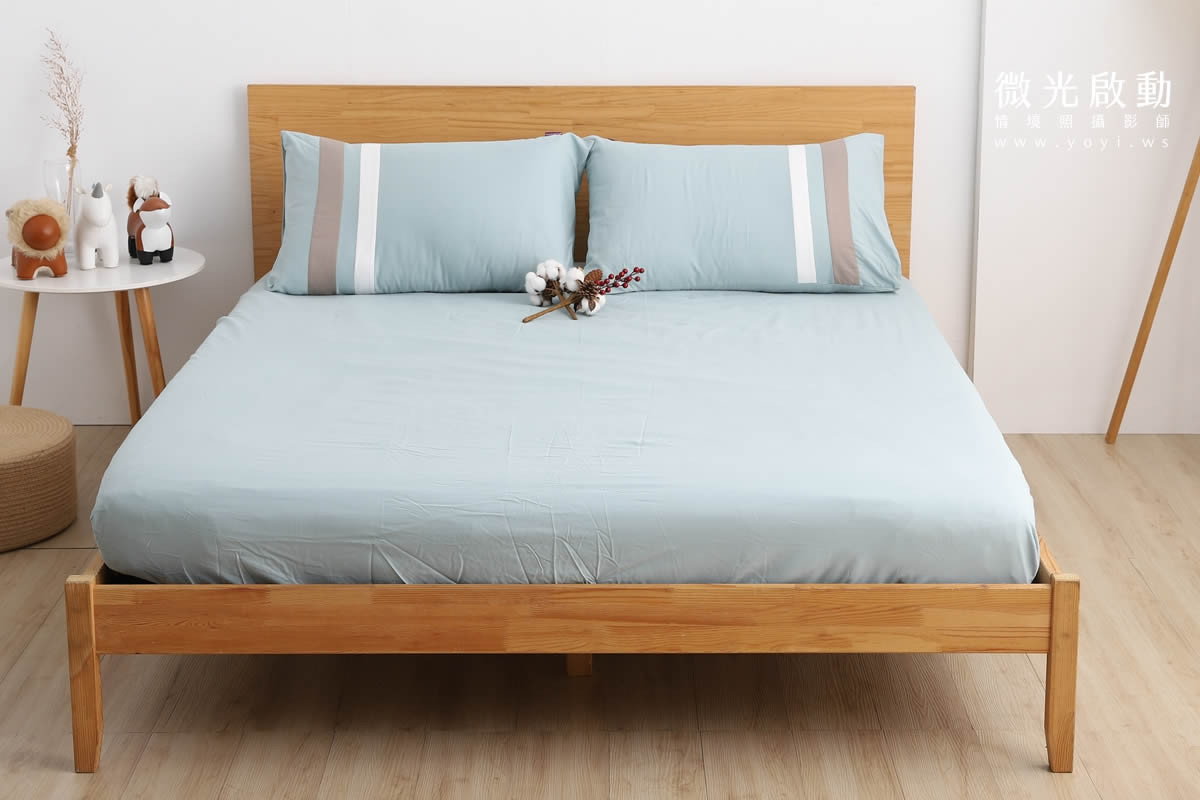 寢具商品攝影｜蘿庭典雅條紋雙人床包組居家風格攝影｜蘿庭 99