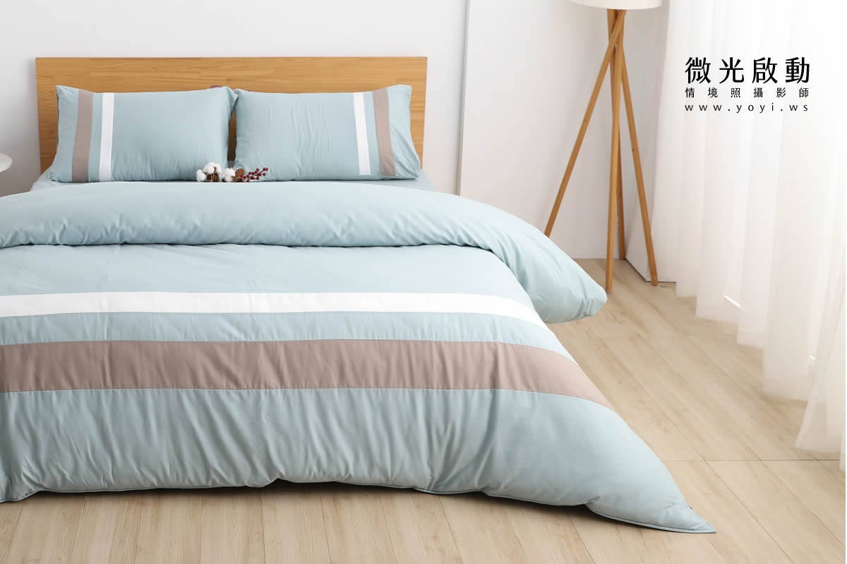 寢具商品攝影｜蘿庭典雅條紋雙人床包組居家風格攝影｜蘿庭 103
