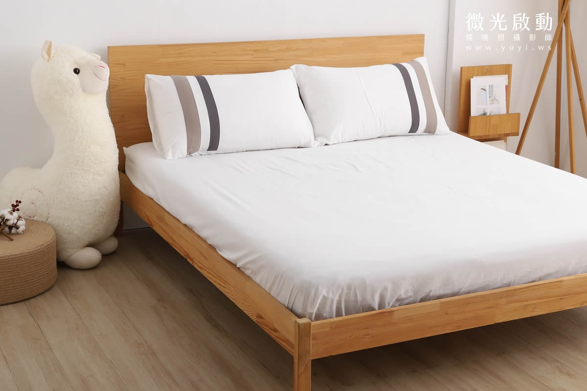 寢具商品攝影｜蘿庭典雅條紋雙人床包組居家風格攝影｜蘿庭 107
