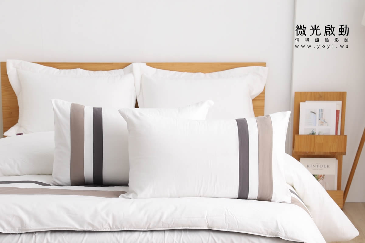 寢具商品攝影｜蘿庭典雅條紋雙人床包組居家風格攝影｜蘿庭 113