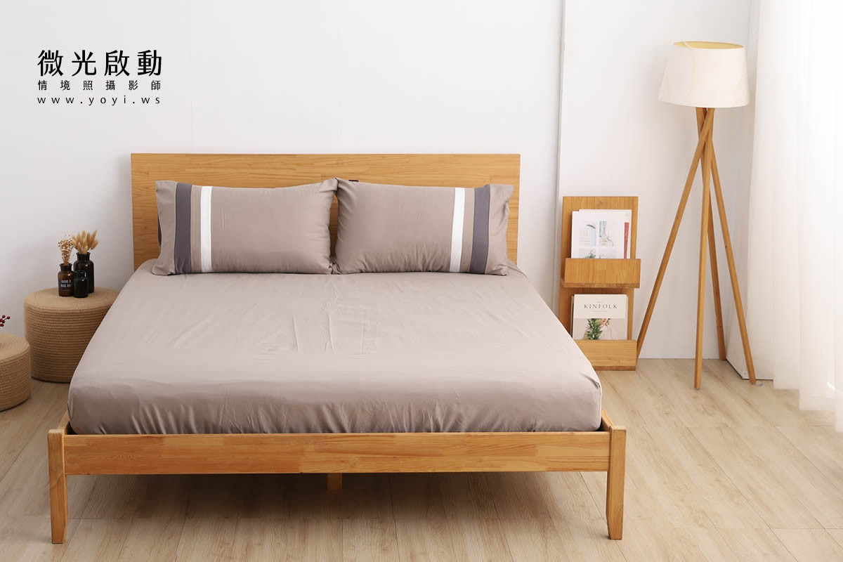 寢具商品攝影｜蘿庭典雅條紋雙人床包組居家風格攝影｜蘿庭 115