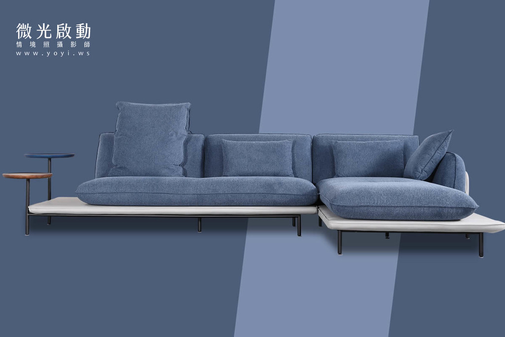 沙發商品攝影｜典雅深藍色質感沙發與歐系居家風格攝影 21
