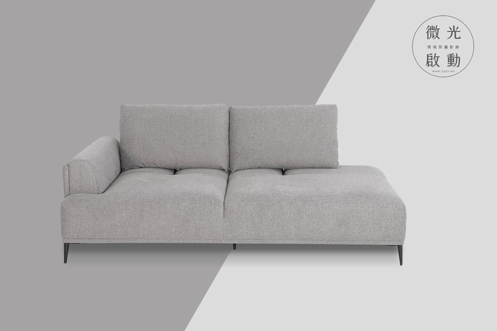 家具商品攝影｜現代簡約風灰色布沙發客廳居家情境攝影 45