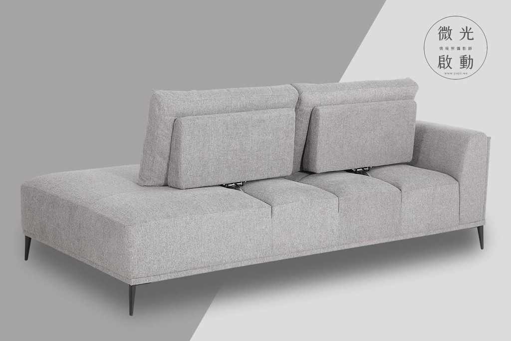 家具商品攝影｜現代簡約風灰色布沙發客廳居家情境攝影 51