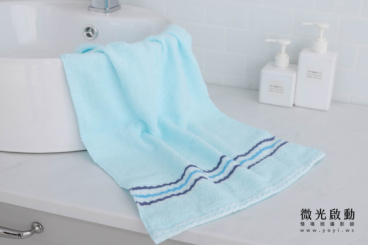 毛巾浴巾攝影｜多色系質感毛巾居家生活美學情境攝影 1