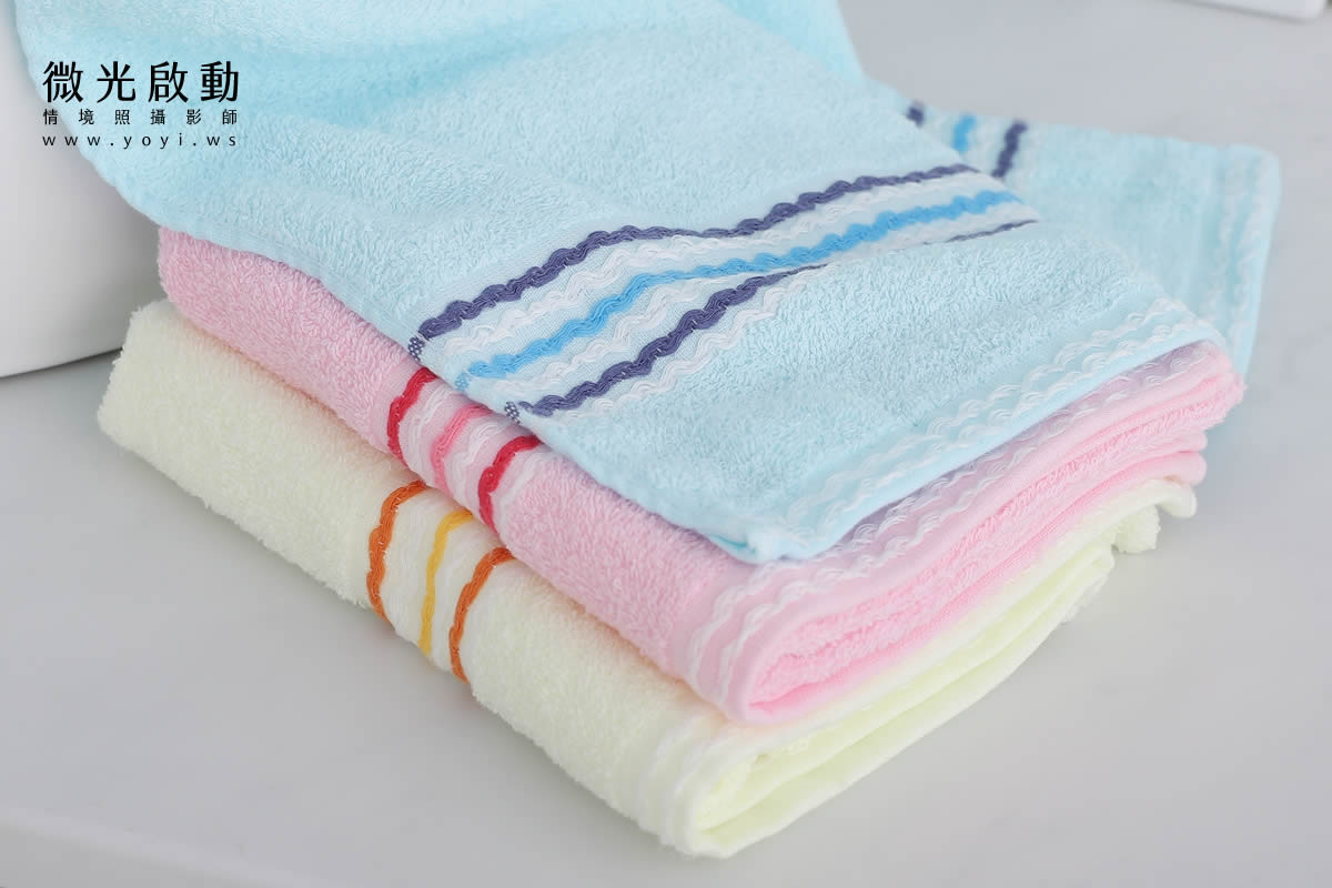 毛巾浴巾攝影｜多色系質感毛巾居家生活美學情境攝影 5
