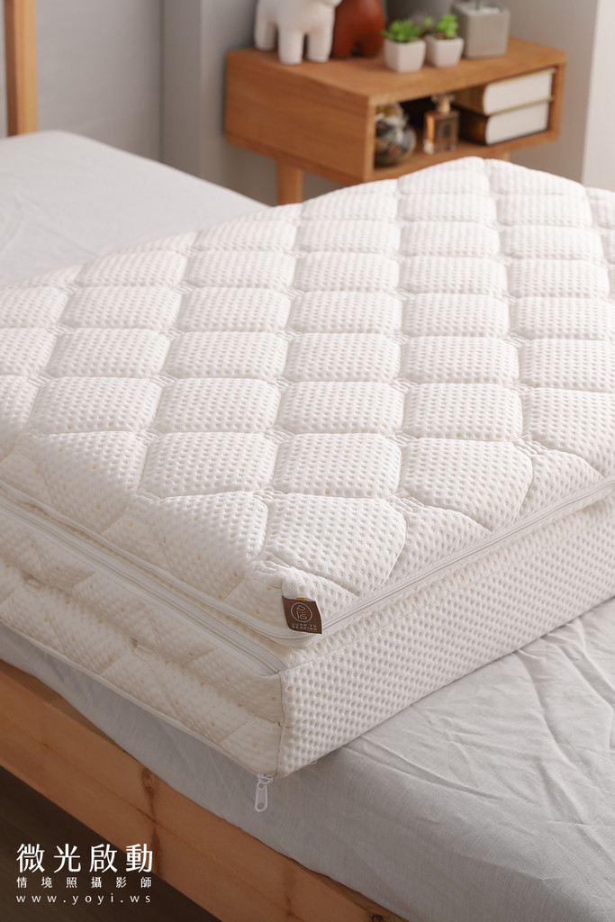 床墊商品攝影｜機能性純白床墊居家生活感明亮情境攝影 19