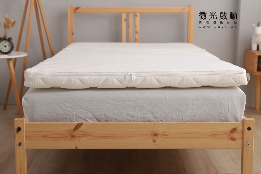 床墊商品攝影｜機能性純白床墊居家生活感明亮情境攝影 23
