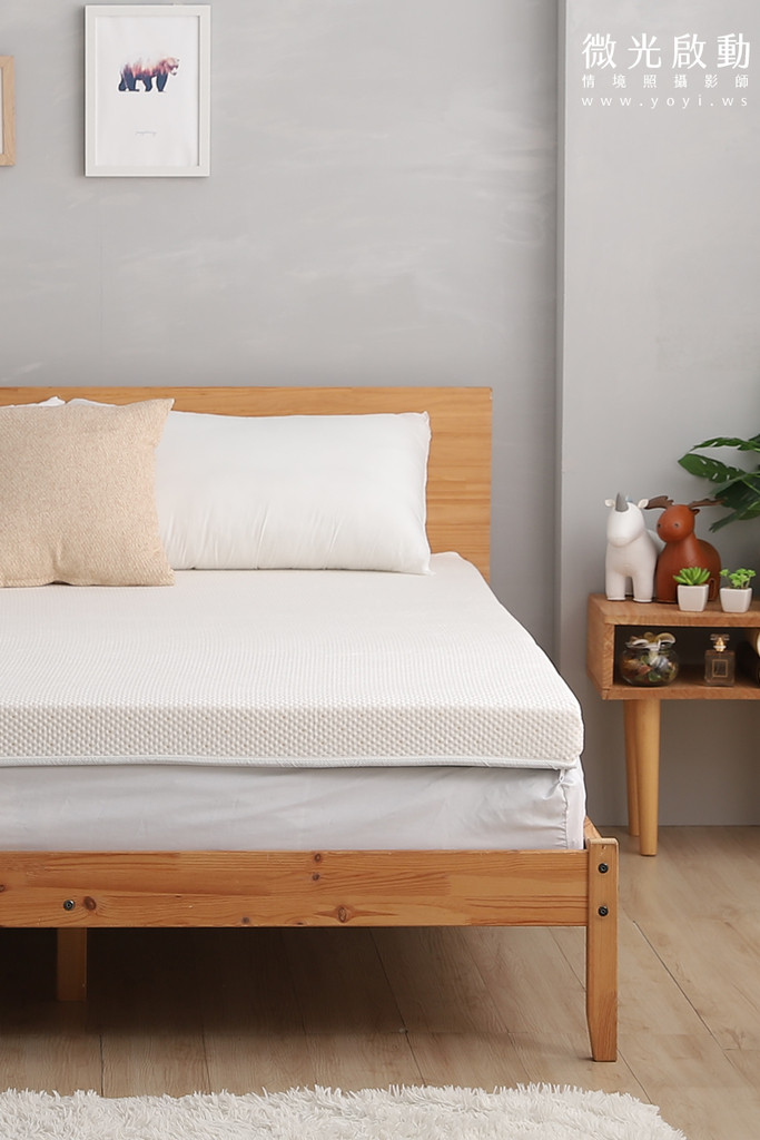 床墊商品攝影｜機能性純白床墊居家生活感明亮情境攝影 33