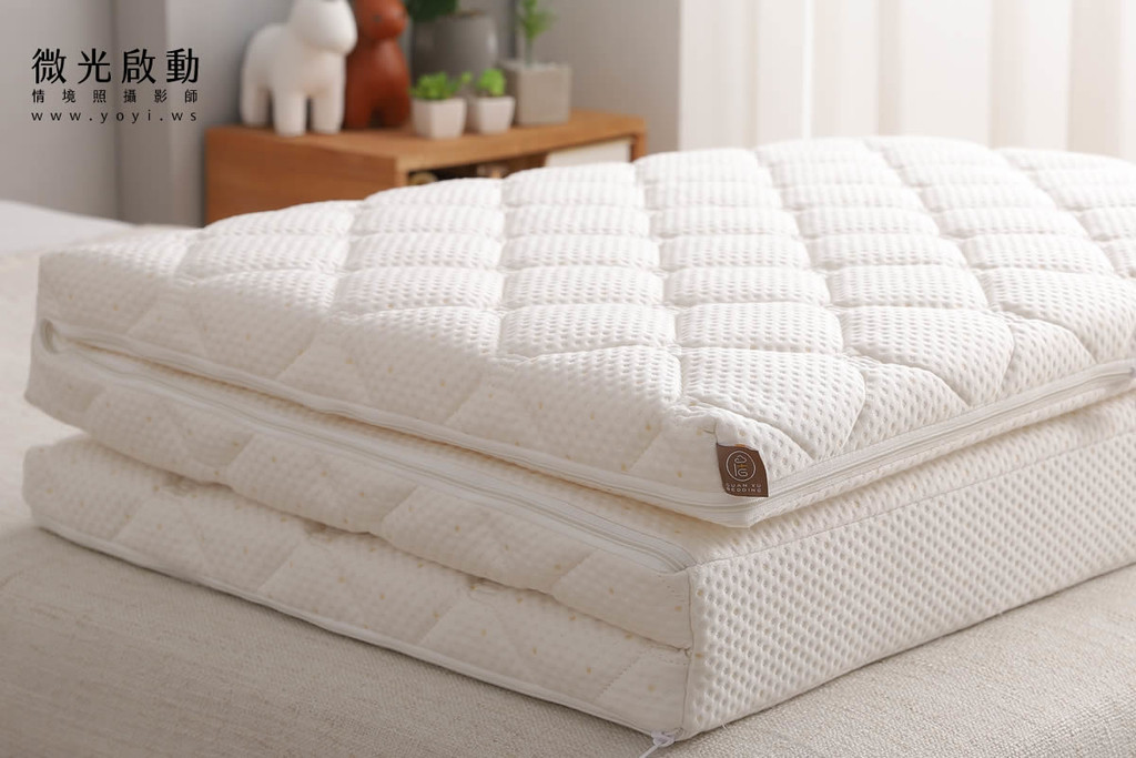 床墊商品攝影｜機能性純白床墊居家生活感明亮情境攝影 41