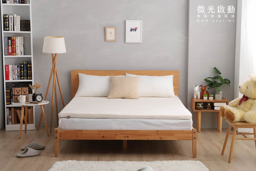 床墊商品攝影｜機能性純白床墊居家生活感明亮情境攝影 61