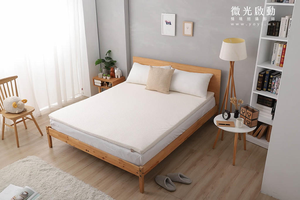 床墊商品攝影｜機能性純白床墊居家生活感明亮情境攝影 63