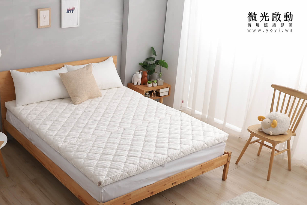 床墊商品攝影｜機能性純白床墊居家生活感明亮情境攝影 75