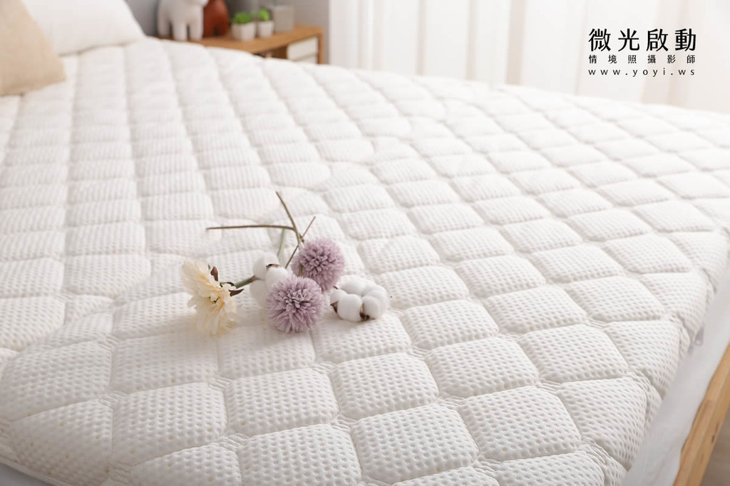 床墊商品攝影｜機能性純白床墊居家生活感明亮情境攝影 79