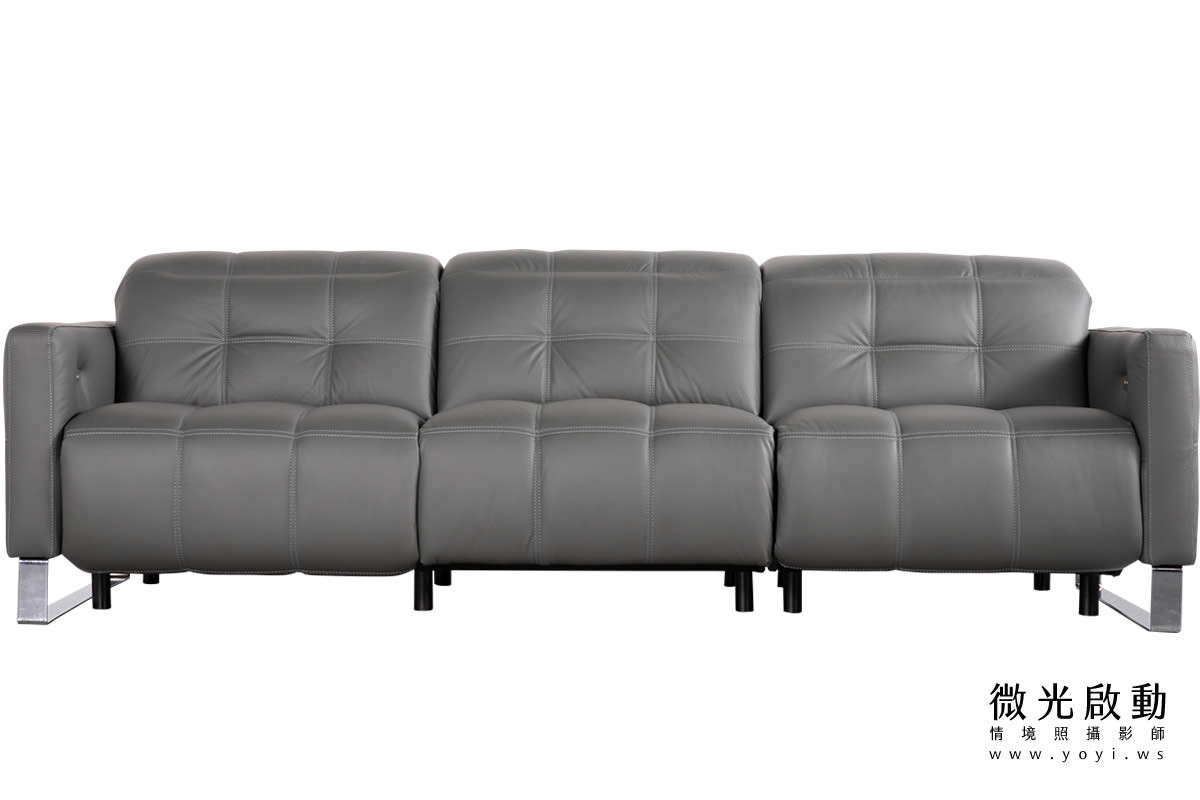 家具商品攝影｜現代簡約風灰色L型沙發客廳美學情境攝影 19