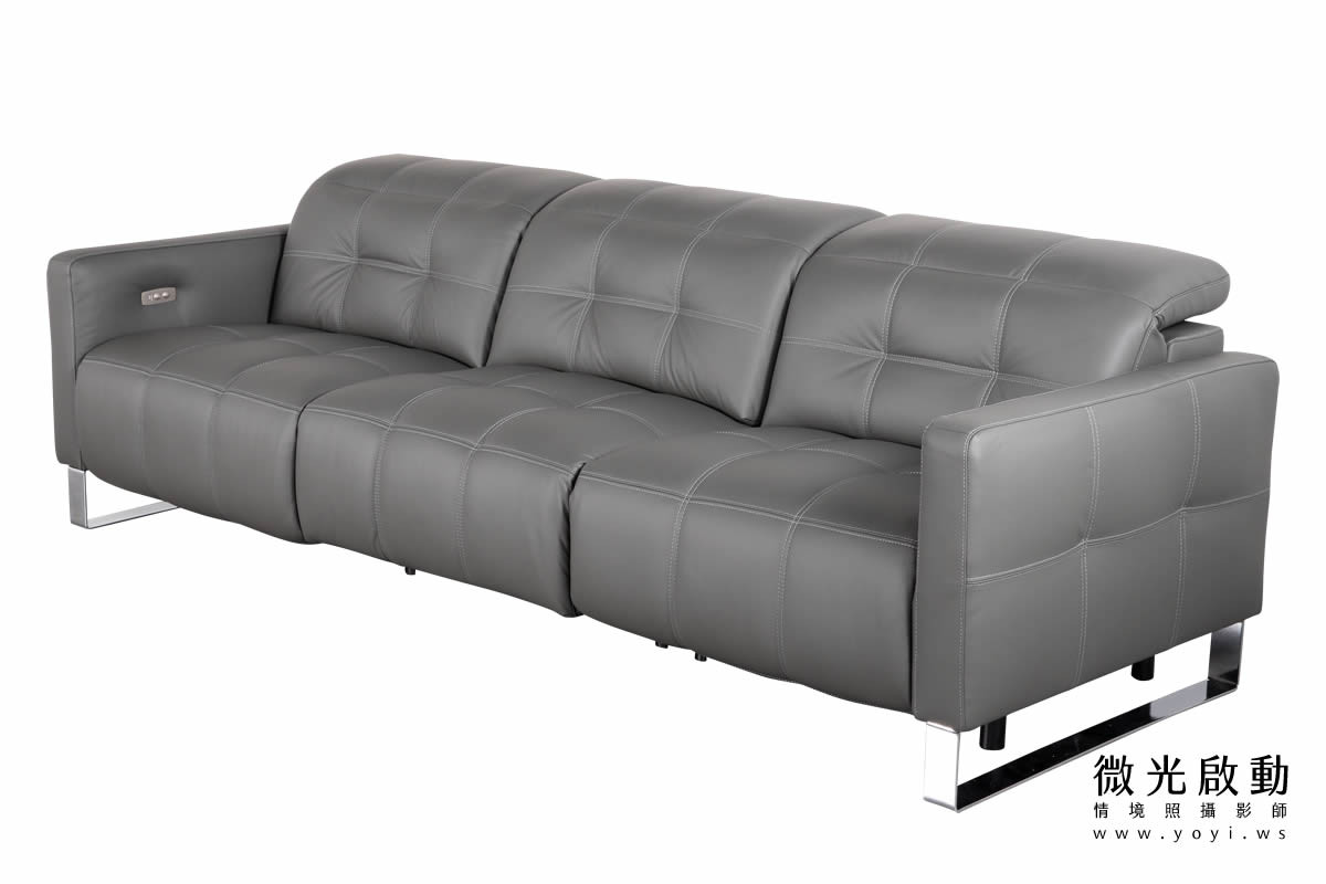 家具商品攝影｜現代簡約風灰色L型沙發客廳美學情境攝影 21