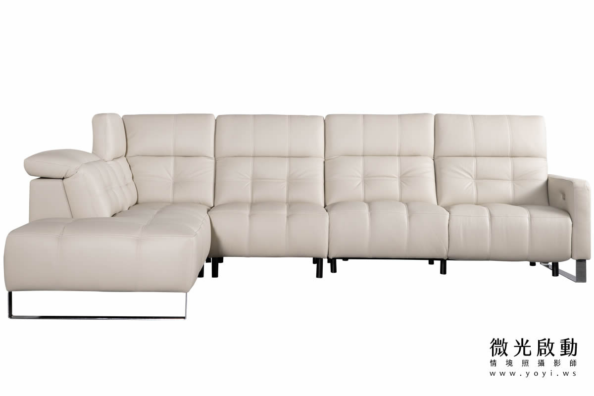 家具商品攝影｜現代簡約風灰色L型沙發客廳美學情境攝影 27