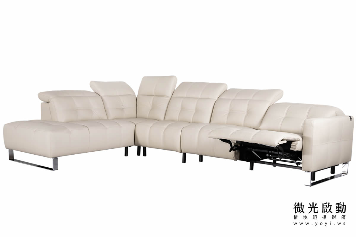 家具商品攝影｜現代簡約風灰色L型沙發客廳美學情境攝影 29